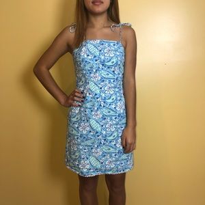 Lilly Pulitzer Blue Flower/Fish Dress
